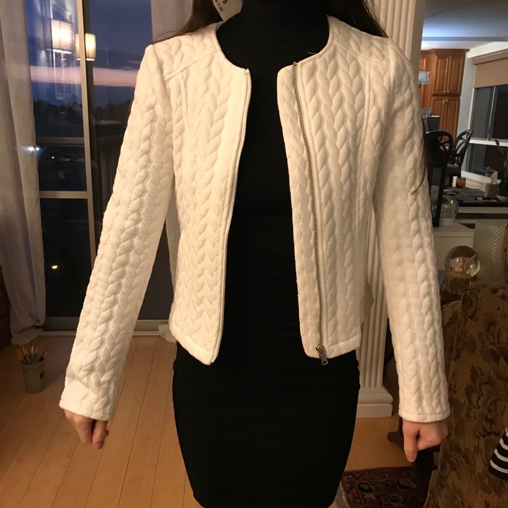 White blazer jacket
